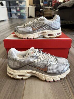 Women's Nike Air Max Moto 2K Shoes - White Metallic Silver Red Bronze IQ0365-100